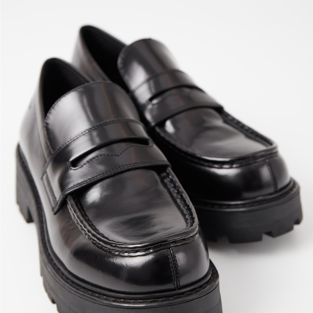 Chunky Black Loafers